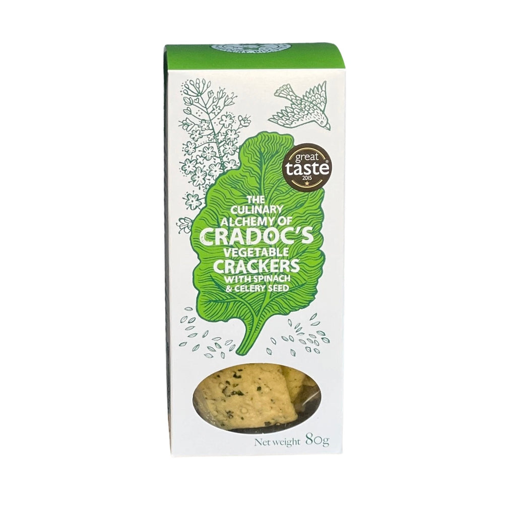 Cradoc's Crackers - Spinach & Celery Seed (80g)
