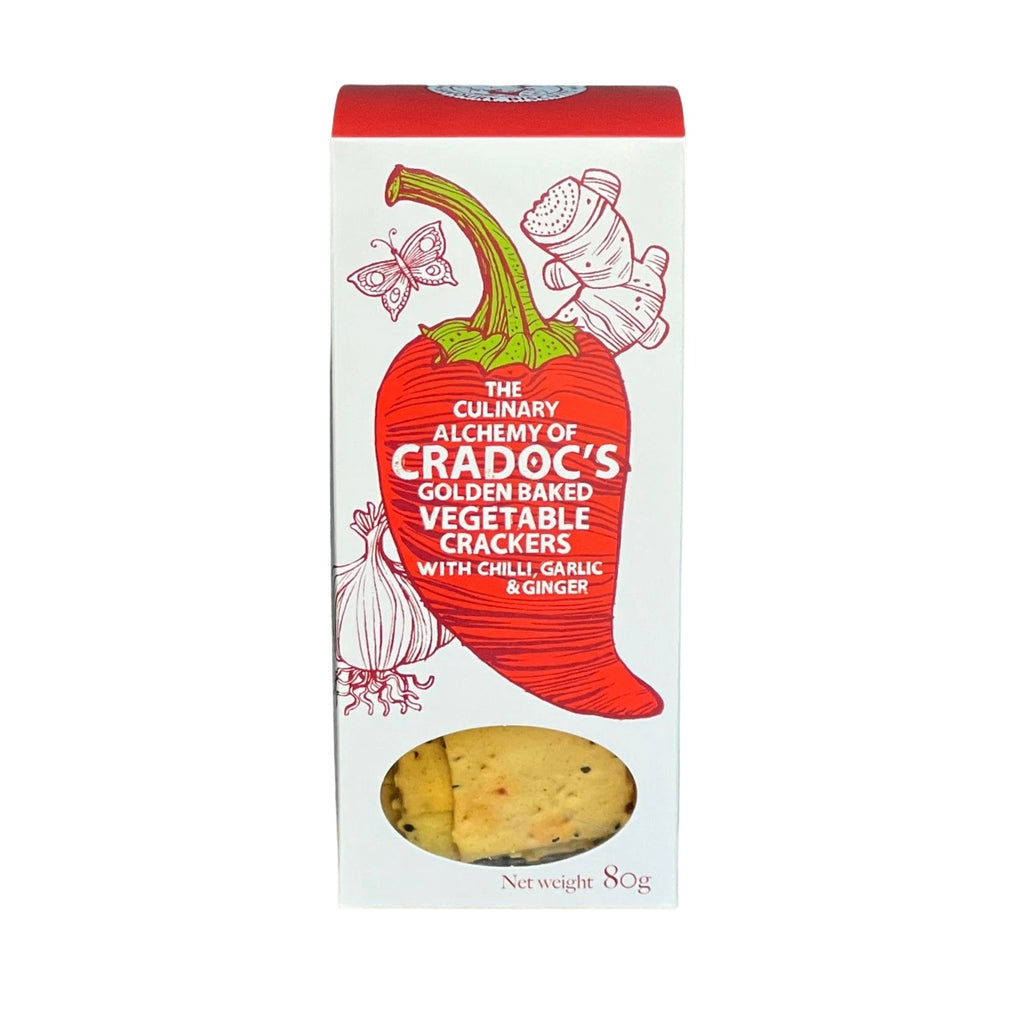 Cradoc's Crackers - Chiili, Garlic and Ginger (80g)
