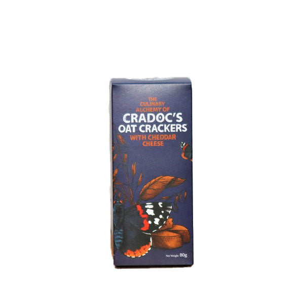 Cradoc's Oat Crackers with Cheddar Cheese (80g)